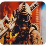 Mousepad gamer 22x20cm neoprene estampa soldado Estam ...