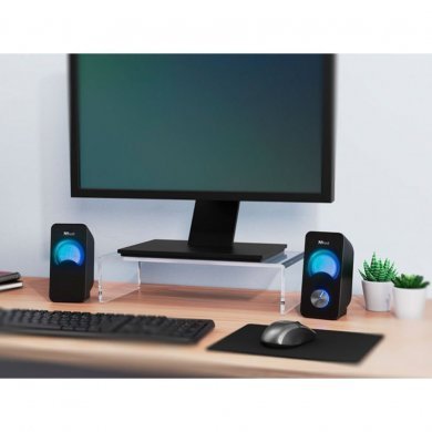 23120 Trust Caixa de Som Arys RGB 2.0 12W Driver 60mm