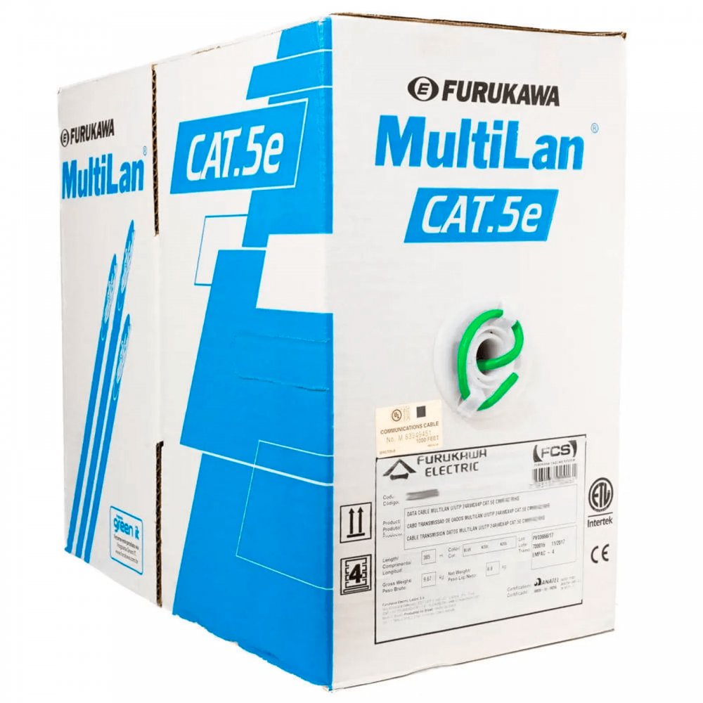 23200138 Furukawa Cabo CAT.5E U/UTP LSZH CM Verde 305m
