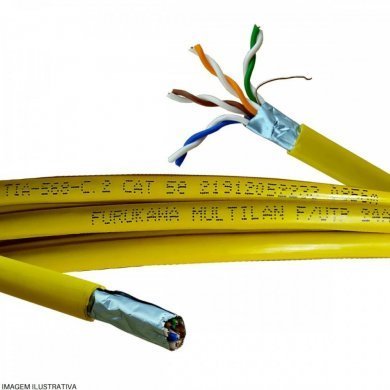 23350011-METRO Furukawa Cabo Blindado F/UTP CAT.5E CM Amarelo