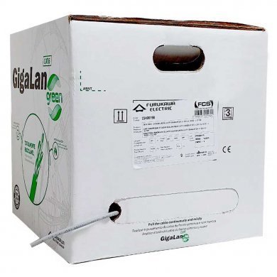 23400198 Furukawa aixa de cabo Gigalan Green U/UTP CAT.6 LSZH CINZA
