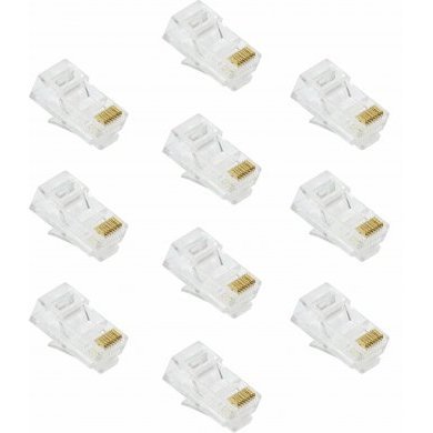 24458 Vinik Kit com 10 Conectores RJ45 8 vias CAT6