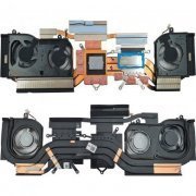 Dissipador e Fans 24QFRN2001 para Acer Predator PT516-52S completo com 3x Fans de CPU e GPU, novo e original A