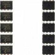 Memória 24LC16B EEPROM 16Kb 400KHz DIP8 (Kit 5x un) Kit com 5 unidades