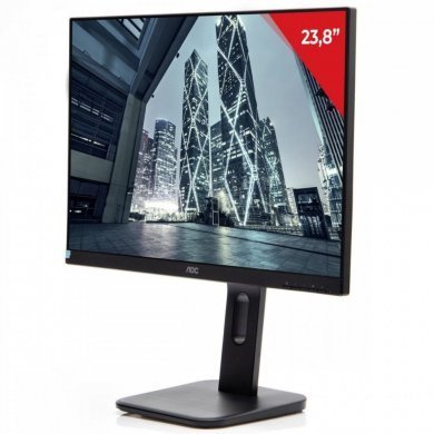 AOC Monitor 23.8 Full HD HDMI VGA DP USB 60Hz Pivot