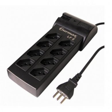 25.08.801P Filtro de Linha Enermax 8 Tomadas bivolt