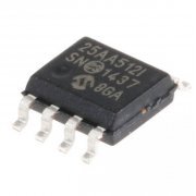 Foto de 25AA512-I/SN IC EEPROM 512KBIT 20MHZ 8 SOIC SMD Operating Supply Voltage: 1.8V to 5.5V