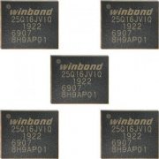 5x 25Q16JVSIQ W25Q16JVZPIQ 3.3V 16Mbit WSON-8 Ci de memória Flash - kit com 5 unidades