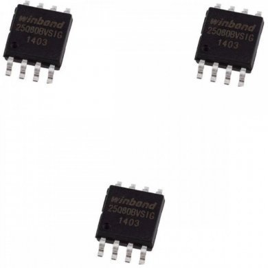 25Q80BVSIG CI de Bios 8Mb 4Kb 3V 8 pinos SOIC8 (Kit 3 UND)