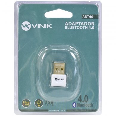 26315 Vinik Adaptador Bluetooth 4.0 Branco +EDR