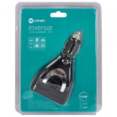 Vinik Inversor de Corrente Elétrica 150W 12V