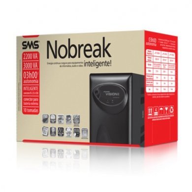 27737 Nobreak SMS Power Vision II 3KVA Bivolt