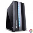 Vinik Gabinete VX Gaming Spectrum Preto LED RGB Frontal 7 cores, Lateral Acrílica, Cover de Fonte, Mid Tower