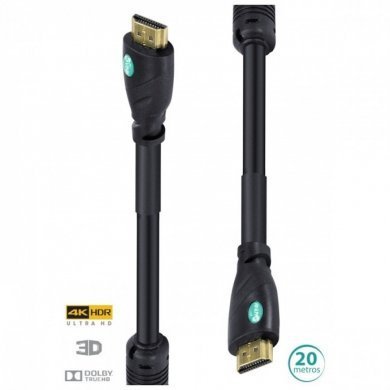 Cabo HDMI 2.0 4K com Filtro H20F-20 20M