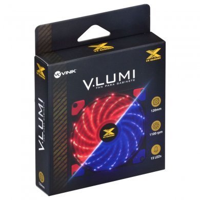 29562 Vinik Fan VX Gaming V.Lumi 120mm Vermelho