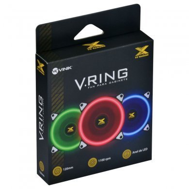 29566 Vinik Cooler VX Gaming V.Ring 120mm LED Verde
