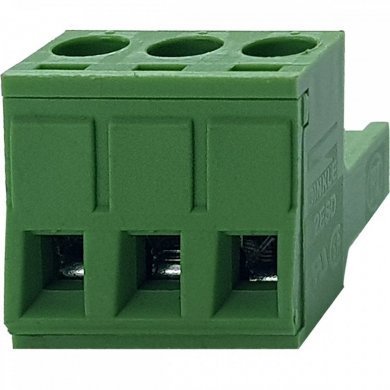 2ESD-03T Borne 2ESD tipo bloco 3 vias fêmea verde (Kit 4x)