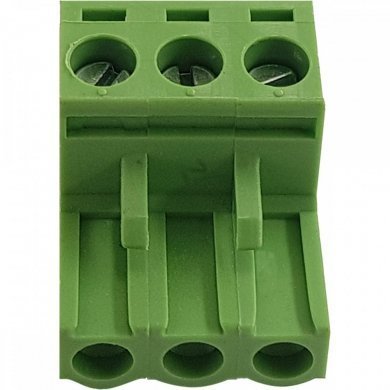 2ESD-03T Borne 2ESD tipo bloco 3 vias fêmea verde (Kit 4x)