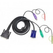 Cabo Aten KVM PS/2 Gaveta LCD 3.0 Metros DB25(M) HD15 ...