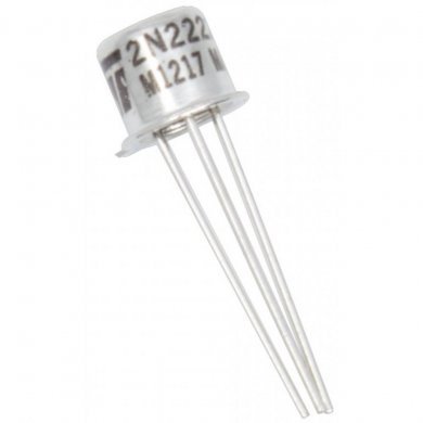 Transistor 2N2222 metálico TO-18 (KIT com 5x)