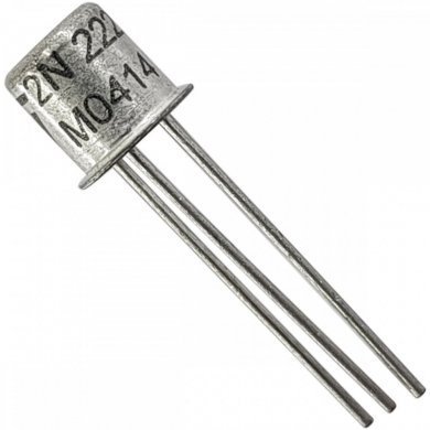 Transistor 2N2222 metálico TO-18 (KIT com 5x)