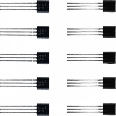 Transistor de RF VHF UHF C2570 NPN (Kit 5 unidades)
