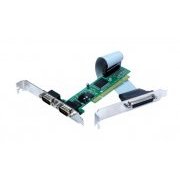 Placa PCI Comm5 2 Porta Seriais e 1 LPT 2 Porta Seriais RS232 e 1 Paralela LPT, Conexão serial: 2x DB9 Macho, 