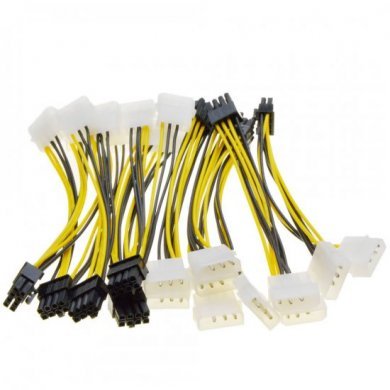2X4TO8 Cabo Adaptador EPS 9 Pinos p/ 2x Molex 4 Vias