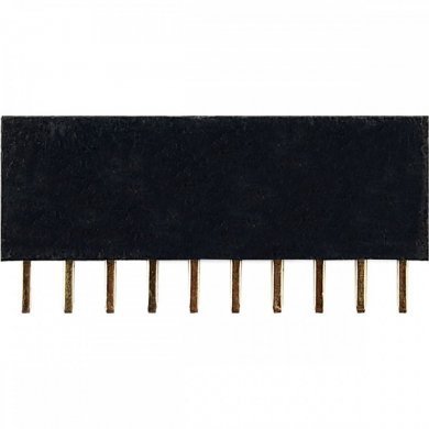 30007760 100x barra de pinos header fêmea - 1x10 2.54MM