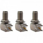 Conector SMA fêmea angular para PCI (Kit 3x und) Espaçamento de 5,08mm do painel
