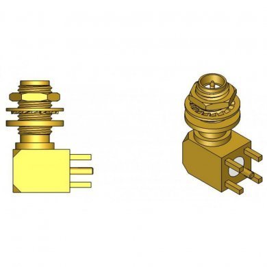 3080 Conector SMA femea angular painel PCI pino macho