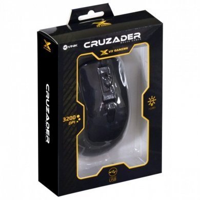 30994 Vinik Mouse Gamer Cruzader 3200DPI com Led 7 Cores