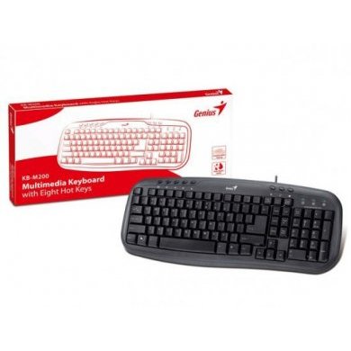 31310049133 Teclado Genius PS2 KB-M200 Multimídia