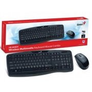 Genius Kit Teclado e Mouse KB-8000X Wireless USB 2.4GHZ 1200DPI