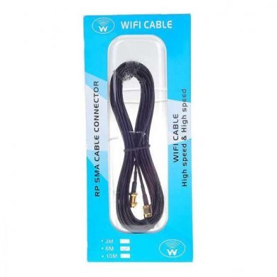 3134651 Cabo Extensão Wi-Fi 6 metros 1x Conector RP-SMA Macho e 1x Conec