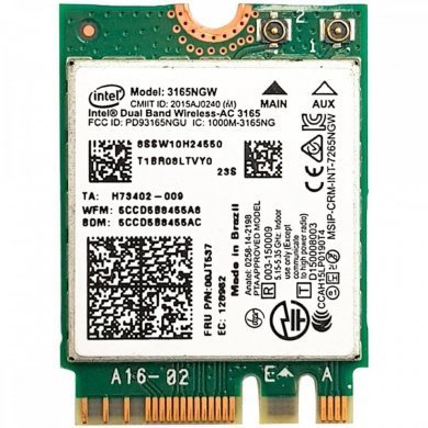 3165NGW Placa wifi dual band 2.4 5G Intel Wireless-AC 3165