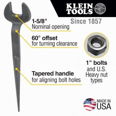 Klein Tools Chave fixa elevada tipo espina 1-5/8