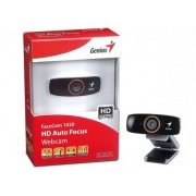 Webcam Genius FaceCam 1020 Vídeo 1.3M em 1280 x 1024: taxa de quadros até 30fps, Conexão USB, Microfone embutido