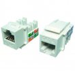 Keystone Jack RJ45 CAT.6 Branco Conector Fêmea RJ45 CAT6 8 Vias