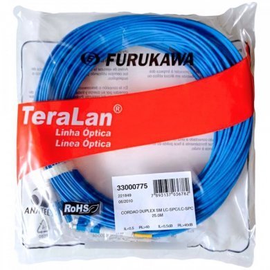 33000775 Furukawa Cordão Duplex Monomodo LC/LC-SPC 25M