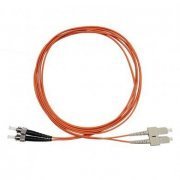 Furukawa Cordão Duplex Multimodo SC/ST-UPC 1.5M om1 2 fibras 62.5/125 SC para ST polimento UPC COG, cor Laranj