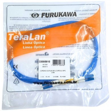 33005810 Furukawa Cordão Duplex Monomodo LC/LC-SPC 2.5M