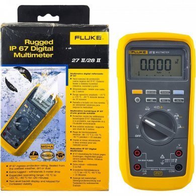 Fluke 27-II Rugged Digital Multimeter True RMS IP67