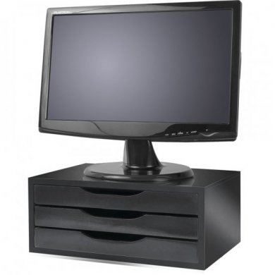 3347 Souza Suporte para Monitor MDF com 3 Gavetas