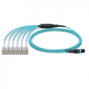 Furukawa Service Cable Conect Fanout 12F OM4 25M LC-UPC/MPO12-UPC(F) 1.0D2/0.8D3 UT LSZH (Acqua)
