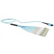 Furukawa Cordão Optico Conect Fanout 12F OM4 LC-UPC/MPO-UPC(M) 0.7D2/5.0D3 MTF LSZH ACQUA TIPO