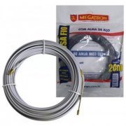 Passa fio com alma de aço 20 metros cinza Megatron 