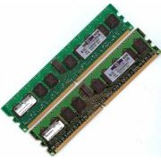 Memoria HP 2GB (2x 1GB) DDR2 400Mhz ECC Registrada PC2-3200R CL3 240 Pinos, PN Spare Part HP: 345113-051