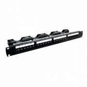 Furukawa patch panel Gigalan CAT.6 24P preto T568A/B instalação interna