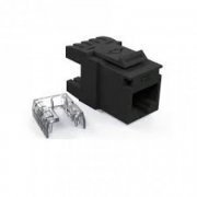 Furukawa conector femea CAT.6 gigalan T568A preto 90/180